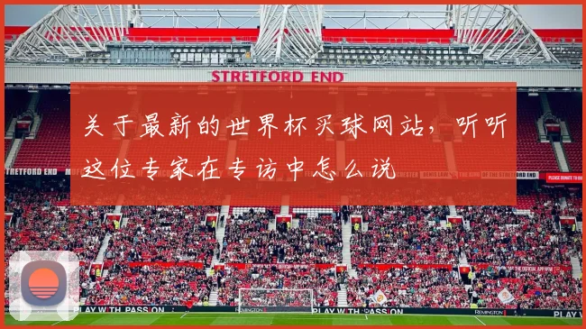 关于最新的世界杯买球网站，听听这位专家在专访中怎么说